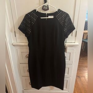 Calvin Klein Black Studded Dress